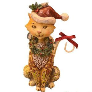 Jim Shore Santa Claws 2008 4in cat ornament Heartwood Creek folk art Enesco
